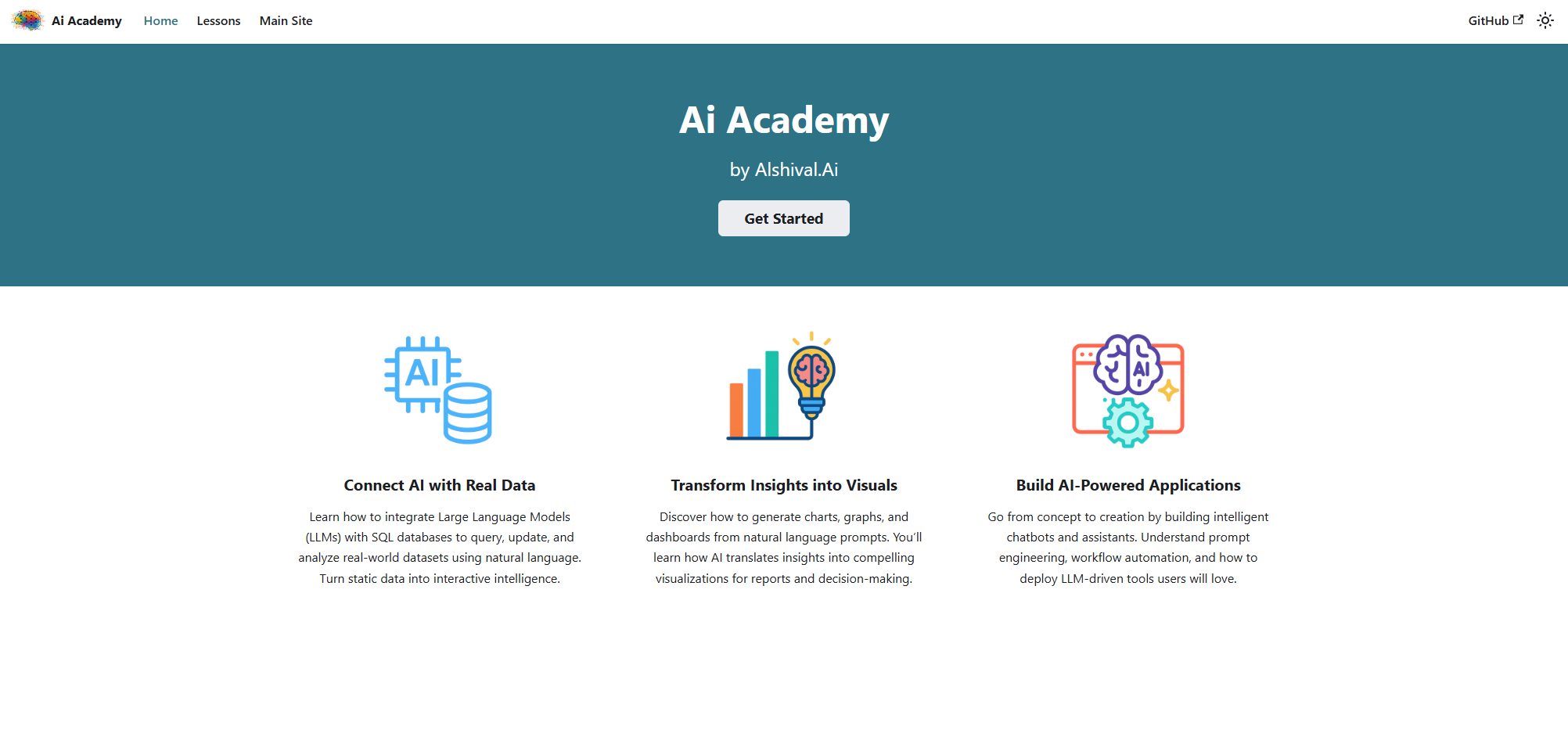 Preview of the Alshival AI Academy portal
